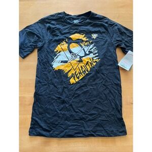 NHL Pittsburgh Peguins Youth XL (18/20) Black & Yellow Tshirt NWT $24 Go Pens